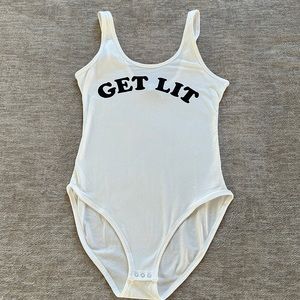 New VS Pink size Small bodysuit top